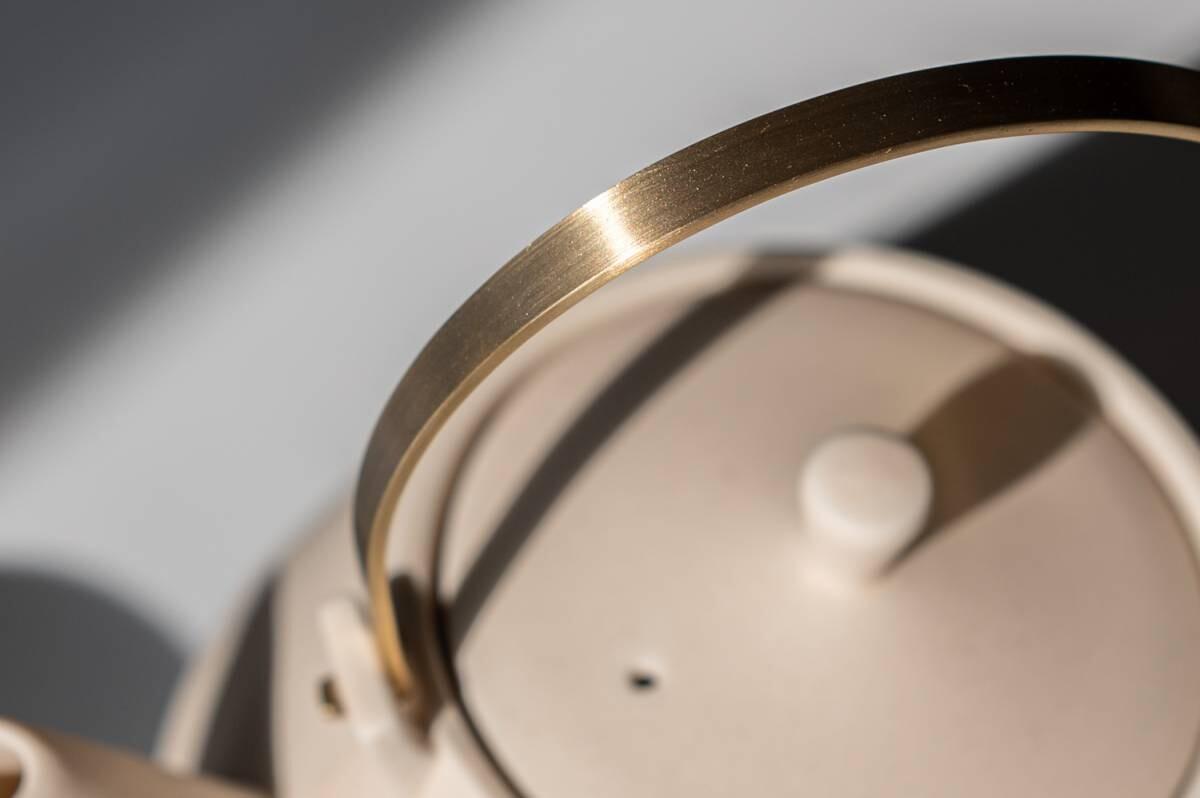 美濃燒|Frustum 陶瓷茶壺 白藍釉-茶道具-晋山窯ヤマツ-七時雜貨 700zakka