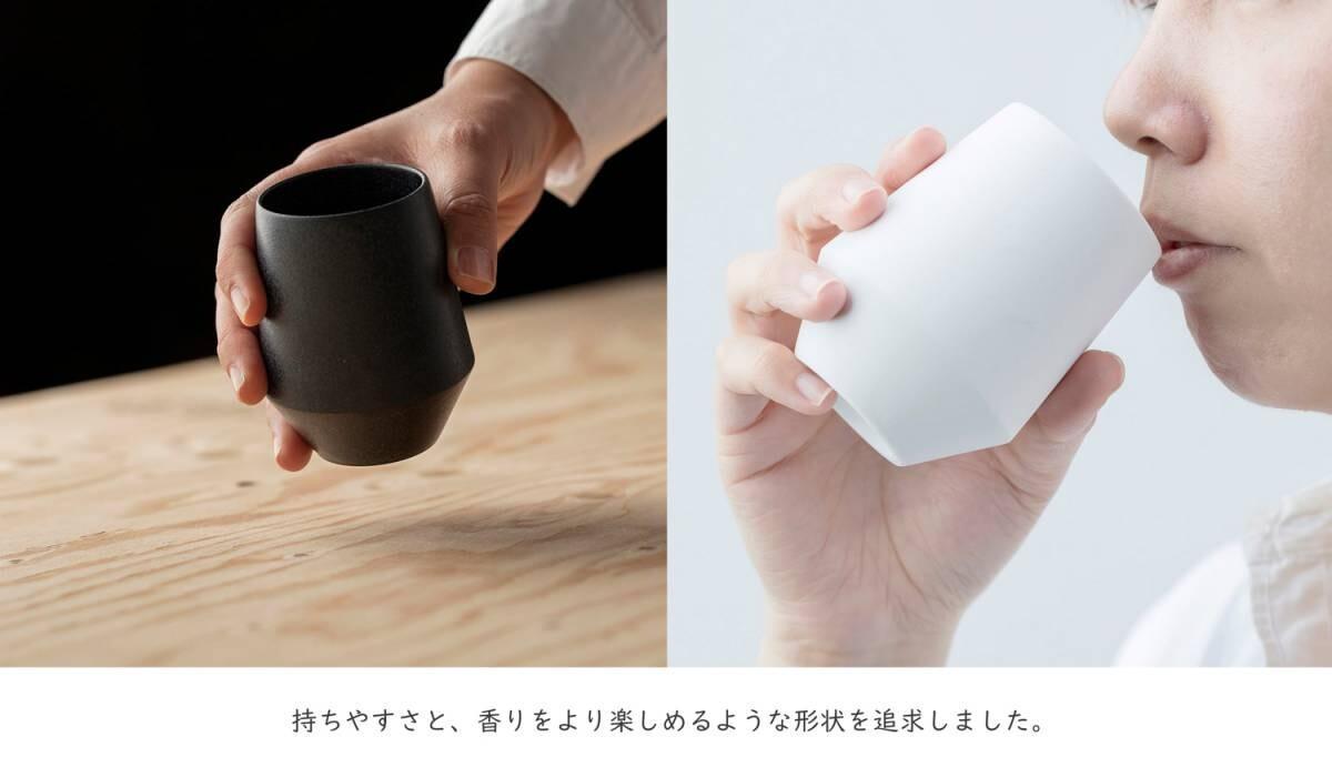 美濃燒|Frustum 陶瓷茶杯 白釉-杯壺器具-晋山窯ヤマツ-七時雜貨 700zakka