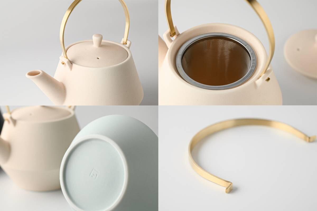 美濃燒|Frustum 陶瓷茶壺 素燒釉-茶道具-晋山窯ヤマツ-七時雜貨 700zakka