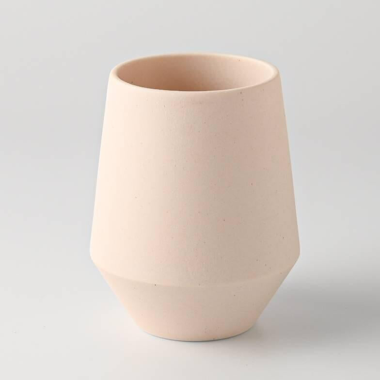 美濃燒|Frustum 陶瓷茶杯 素燒釉-杯壺器具-晋山窯ヤマツ-七時雜貨 700zakka