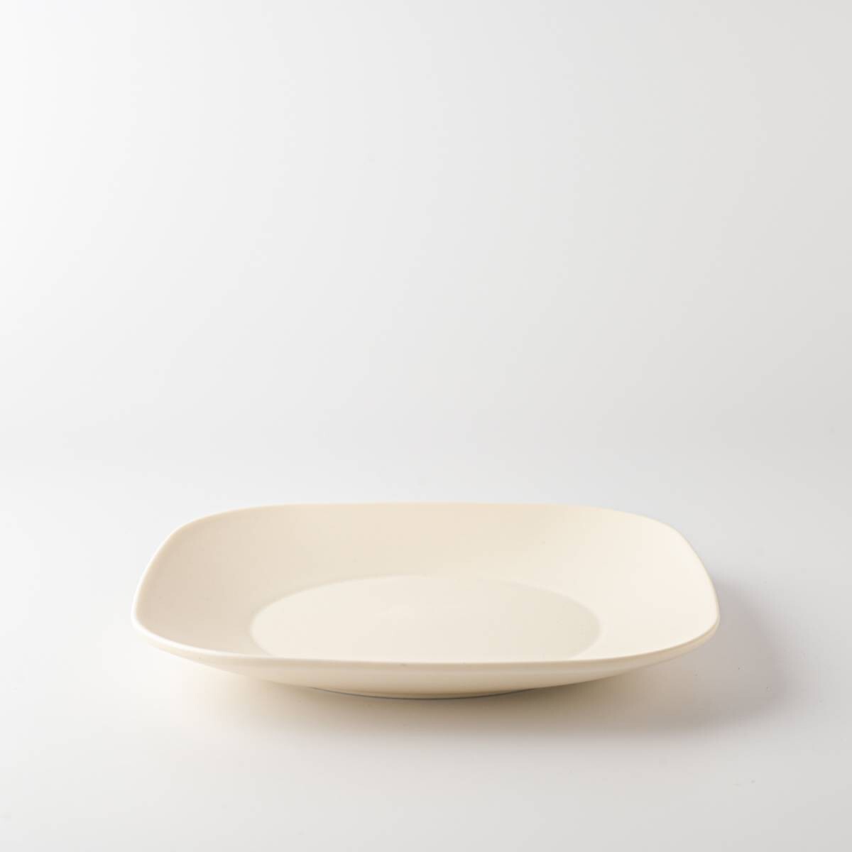 美濃燒|KONARE Moment 陶瓷方形碟 白色-餐桌食器-晋山窯ヤマツ-七時雜貨 700zakka