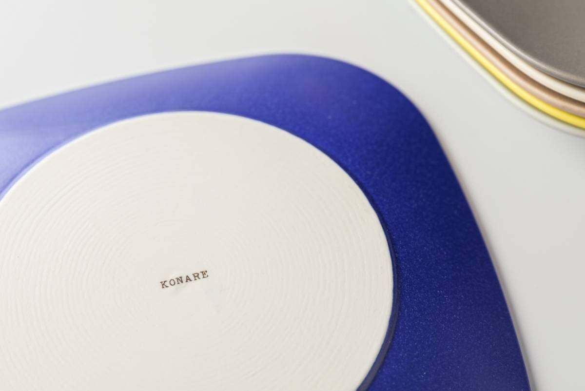 美濃燒|KONARE Moment 陶瓷方形碟 白色-餐桌食器-晋山窯ヤマツ-七時雜貨 700zakka