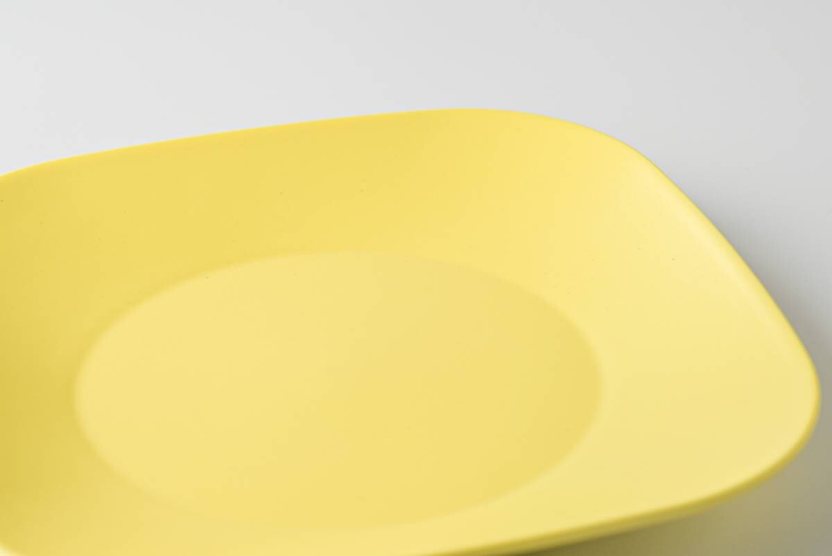 美濃燒|KONARE Moment 陶瓷方形碟 黃色-餐桌食器-晋山窯ヤマツ-七時雜貨 700zakka