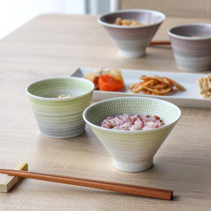 波佐見燒|富士山陶瓷飯碗 3色-餐桌食器-一真窯-七時雜貨 700zakka