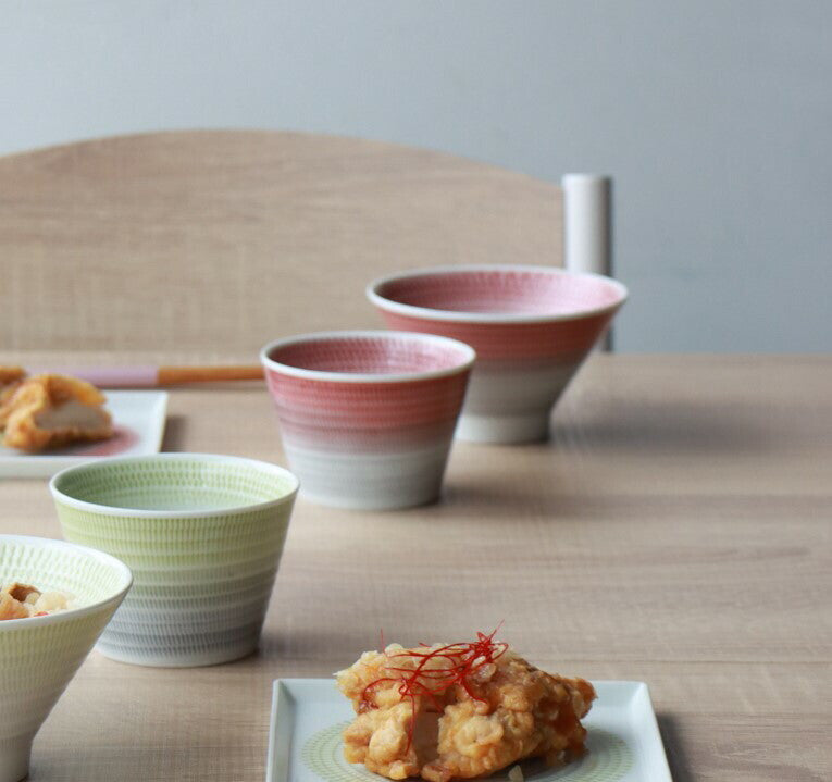 波佐見燒|富士山陶瓷飯碗 2色-餐桌食器-一真窯-七時雜貨 700zakka