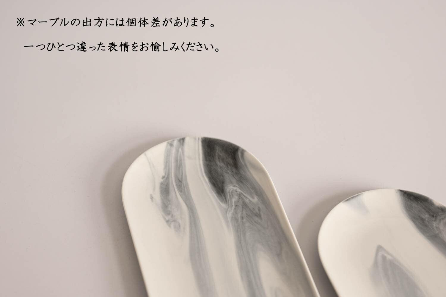 美濃燒|LUCA 大理石雲紋陶瓷長盤 黑色-餐桌食器-東峰窯-七時雜貨 700zakka