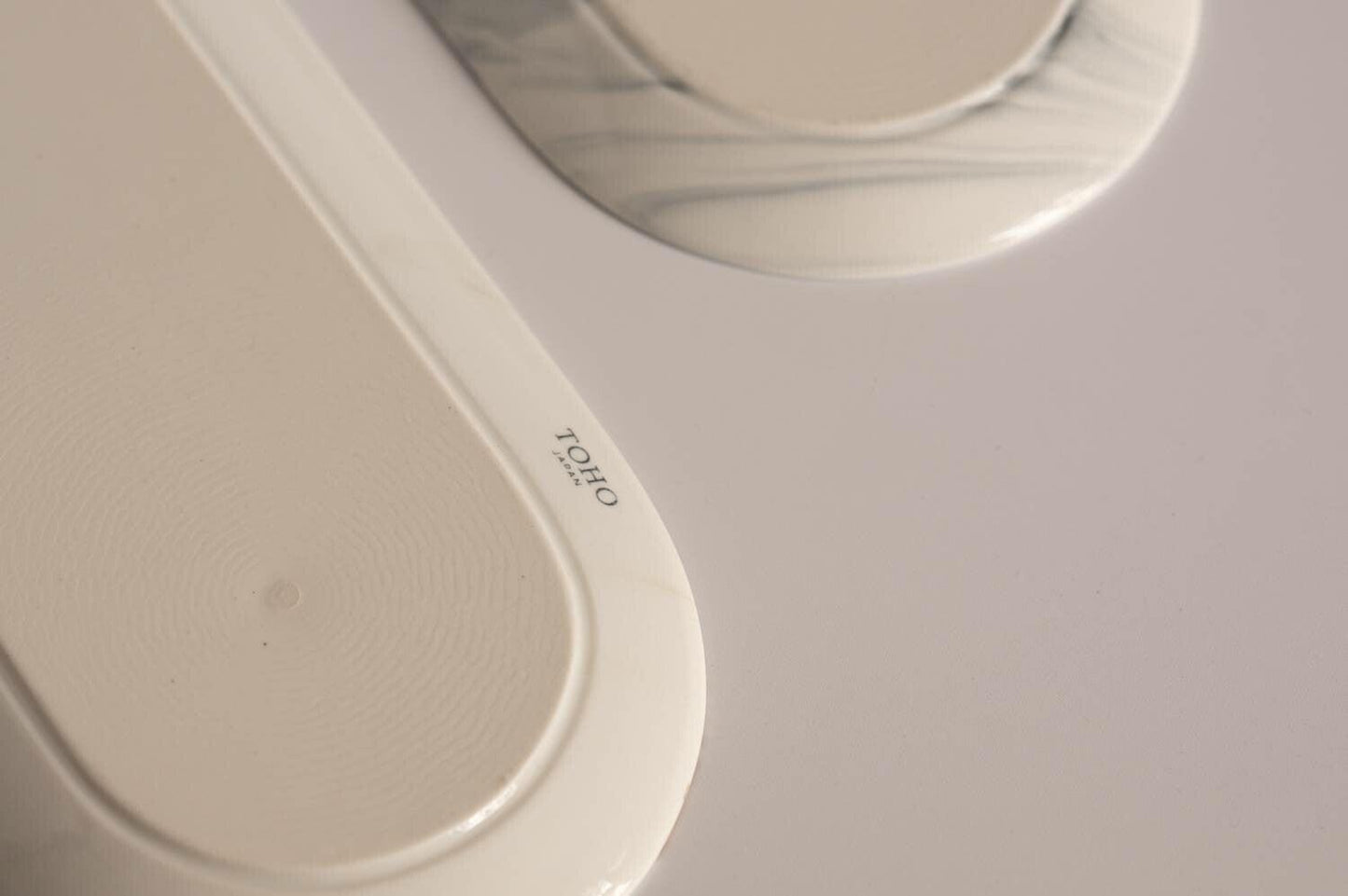 美濃燒|LUCA 大理石雲紋陶瓷長盤 黑色-餐桌食器-東峰窯-七時雜貨 700zakka