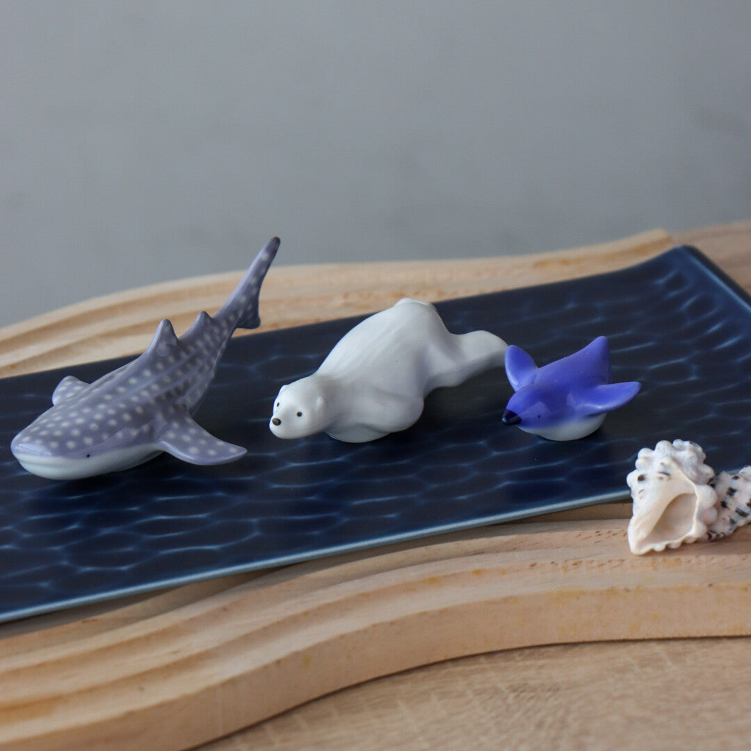 有田燒|北極熊陶瓷筷子架-餐桌食器-北川美宣窯-七時雜貨 700zakka