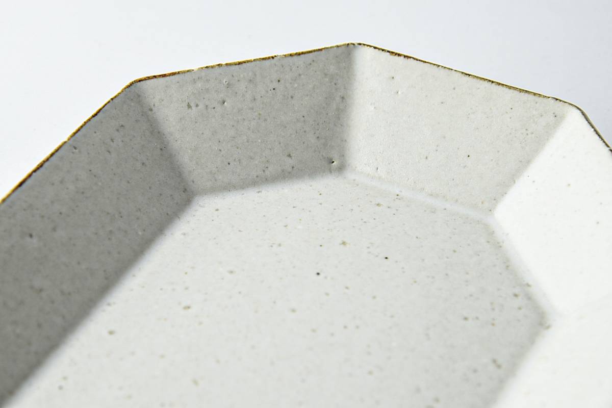 美濃燒|angle手工八角陶瓷長盤 白色-餐桌食器-寿山窯-七時雜貨 700zakka