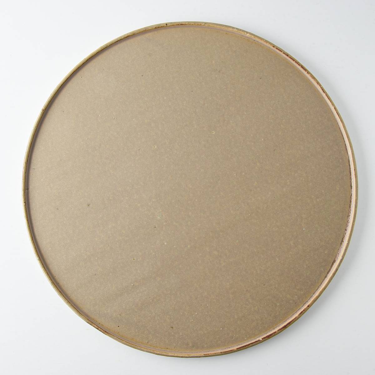 美濃燒|branche手工陶瓷圓盤 摩卡棕-餐桌食器-寿山窯-七時雜貨 700zakka