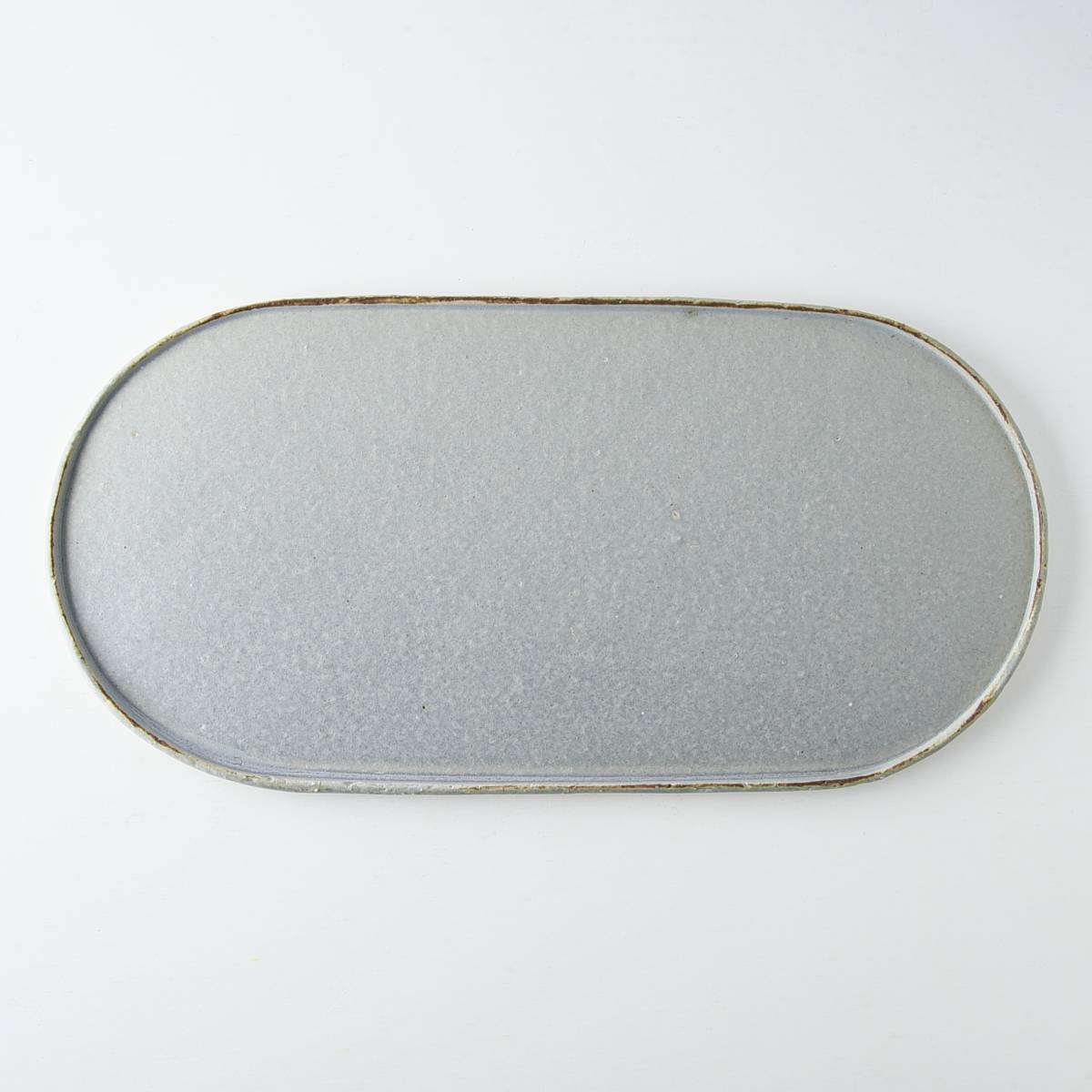 美濃燒|branche手工橢圓陶瓷長盤 薰衣草-餐桌食器-寿山窯-七時雜貨 700zakka