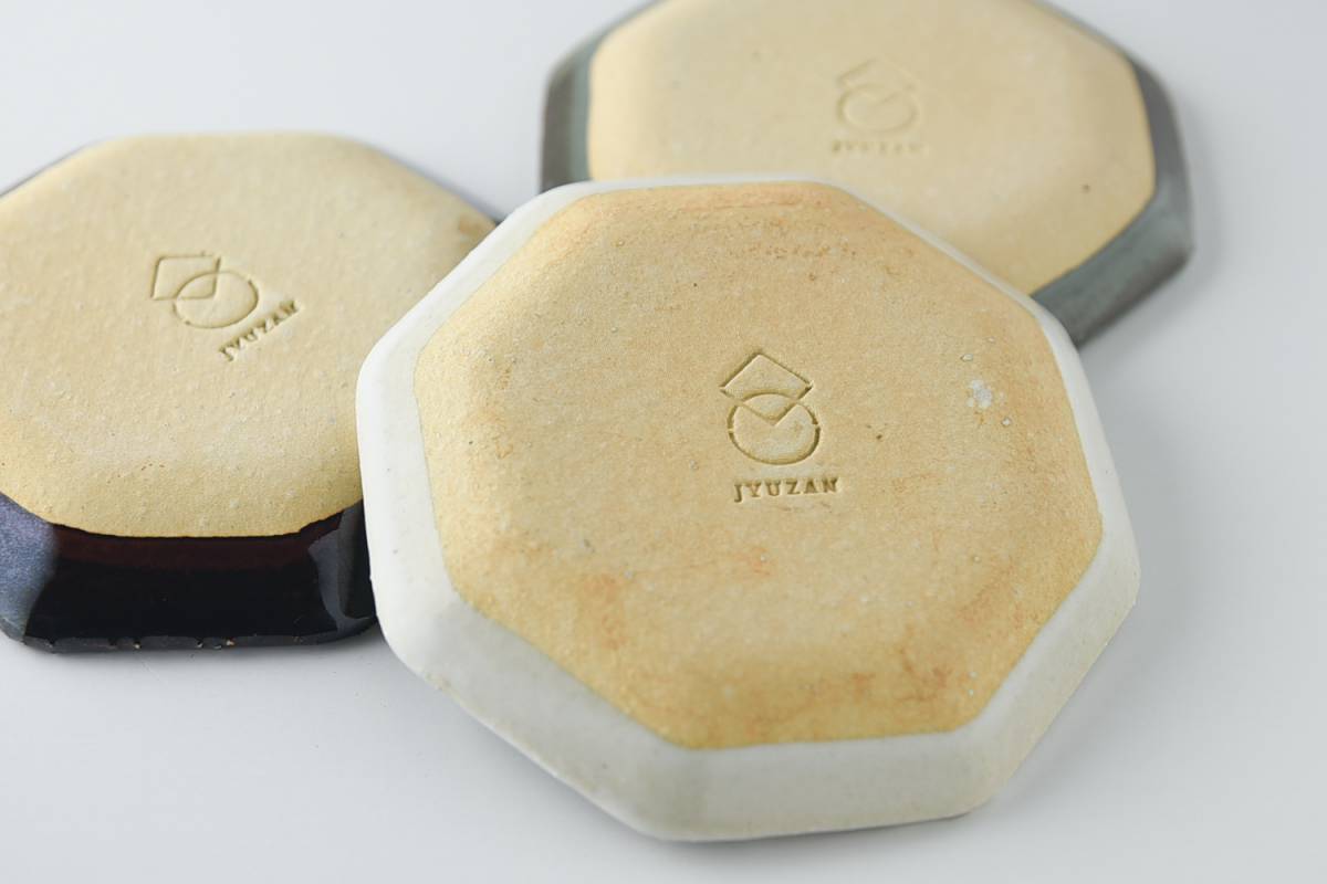 美濃燒|angle手工八角陶瓷碟3色禮盒裝-餐桌食器-寿山窯-七時雜貨 700zakka