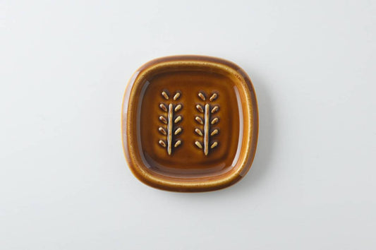 美濃燒|Crust陶瓷肥皂小碟 飴釉-浴室用品-深山 miyama-七時雜貨 700zakka