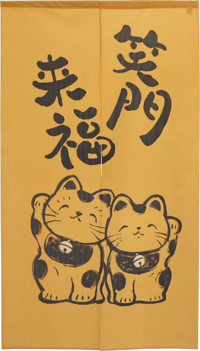 日式門簾|笑門來福招財貓-家居佈置-COSMOS-七時雜貨 700zakka