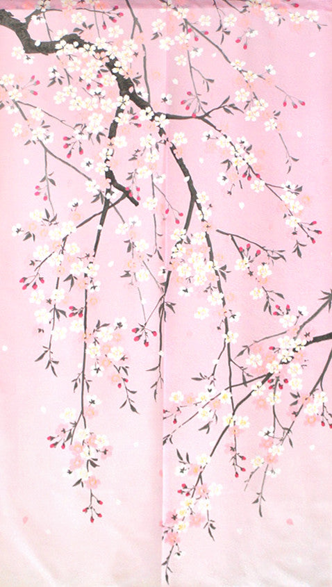 日式門簾|垂枝櫻花-家居佈置-COSMOS-七時雜貨 700zakka