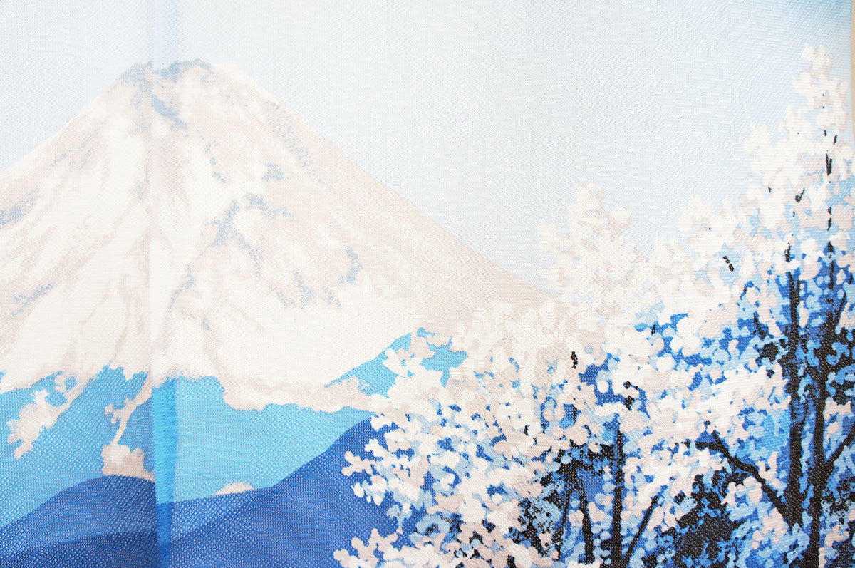日式門簾|冬季富士山-家居佈置-COSMOS-七時雜貨 700zakka