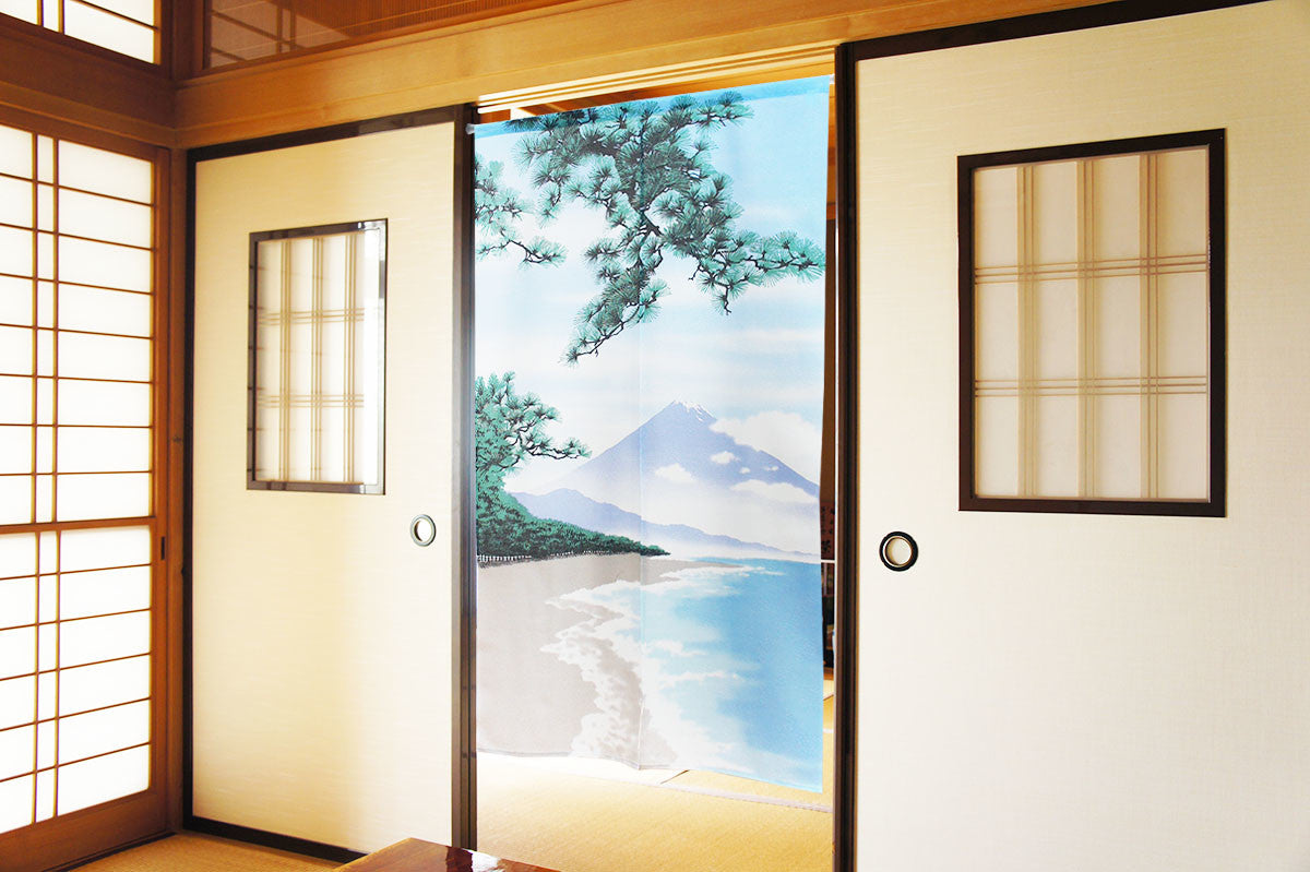 日式門簾|夏季富士山-家居佈置-COSMOS-七時雜貨 700zakka