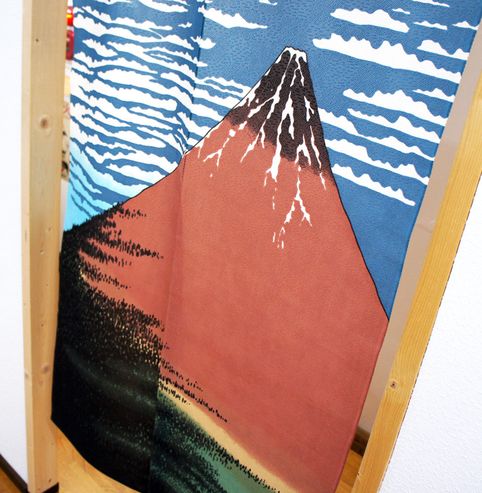 日式門簾|浮世繪 富嶽三十六景 凱風快晴-家居佈置-COSMOS-七時雜貨 700zakka