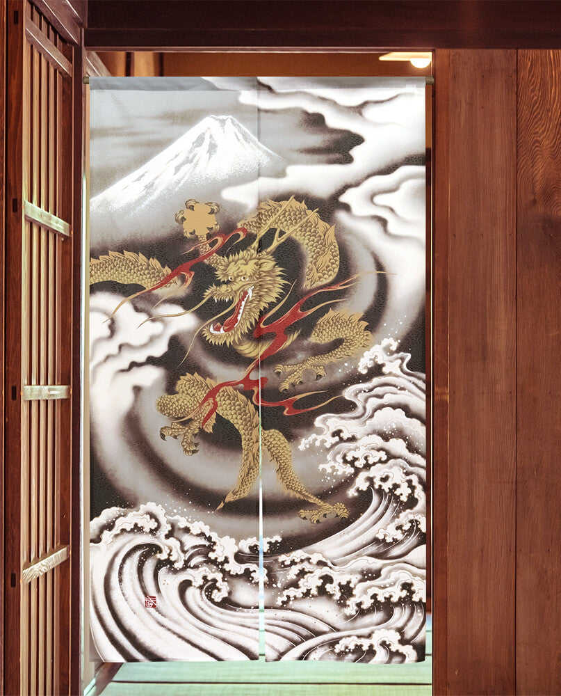 日式門簾|五爪神龍-家居佈置-COSMOS-七時雜貨 700zakka