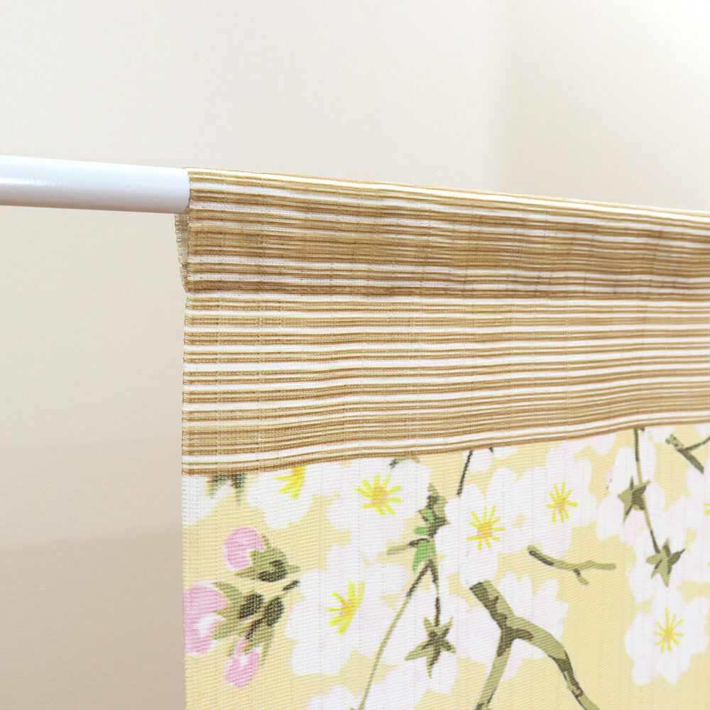 日式門簾|被櫻花圍繞的貓 加長版-家居佈置-COSMOS-七時雜貨 700zakka