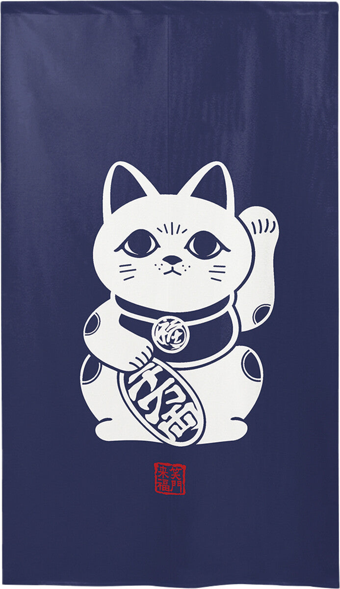 日式門簾|四色招財貓-家居佈置-COSMOS-七時雜貨 700zakka