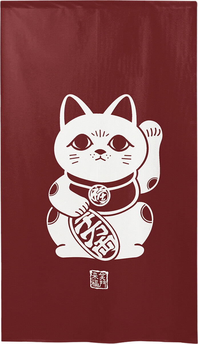 日式門簾|四色招財貓-家居佈置-COSMOS-七時雜貨 700zakka