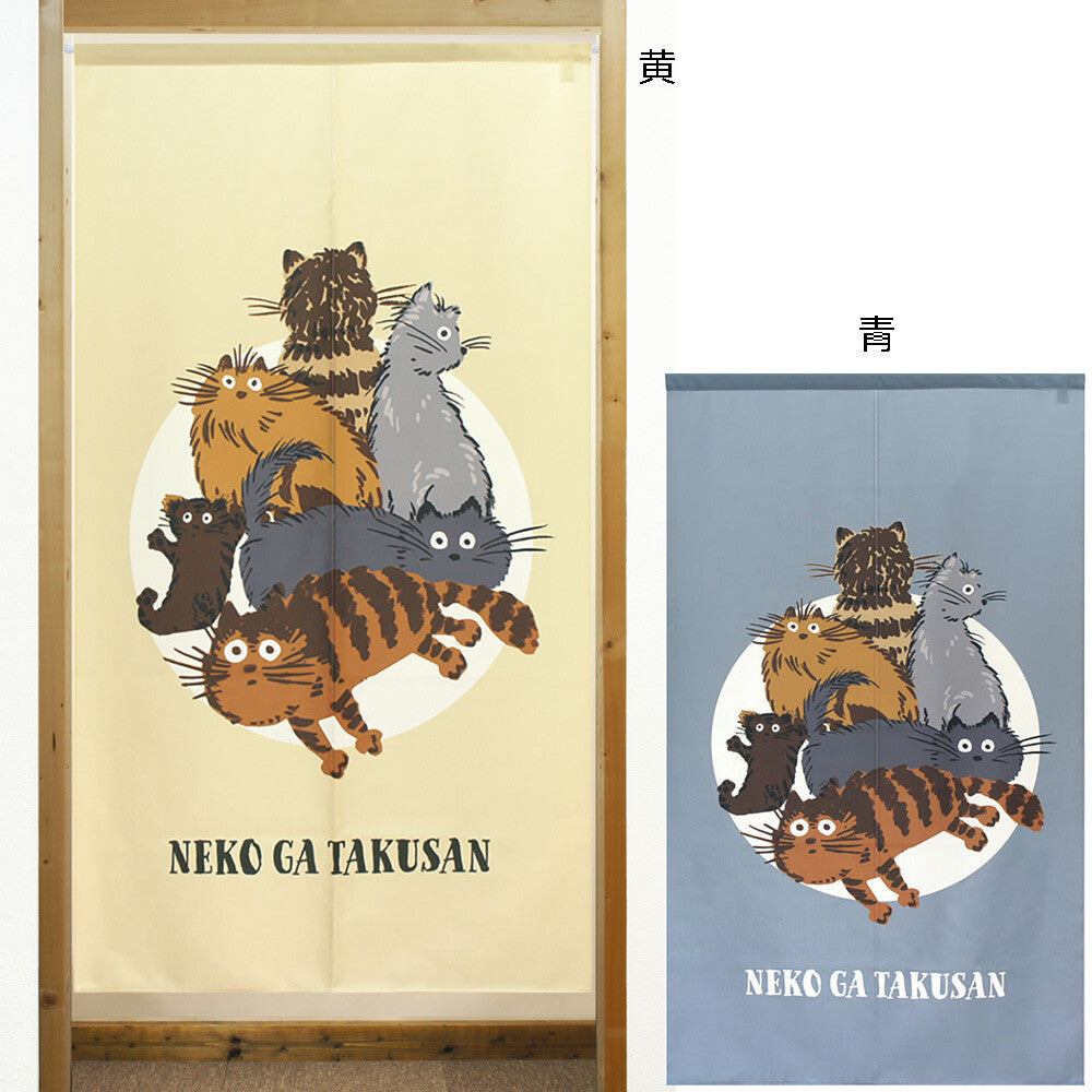 日式門簾|六隻小貓-家居佈置-COSMOS-七時雜貨 700zakka