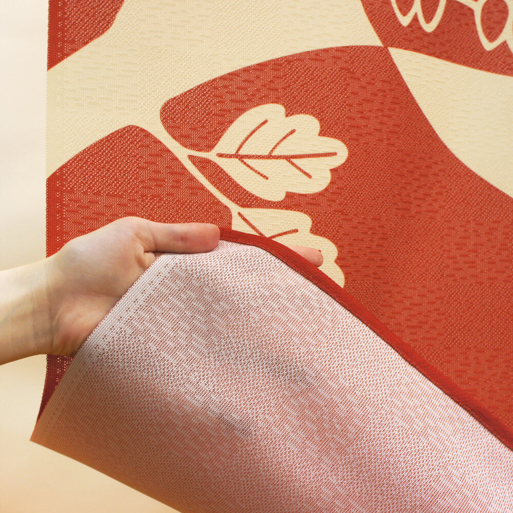 日式門簾|貓頭鷹與樹葉-家居佈置-COSMOS-七時雜貨 700zakka