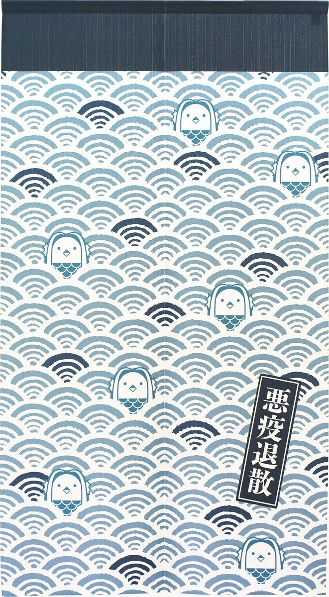 日式門簾|阿瑪比埃 青海波紋-家居佈置-COSMOS-七時雜貨 700zakka