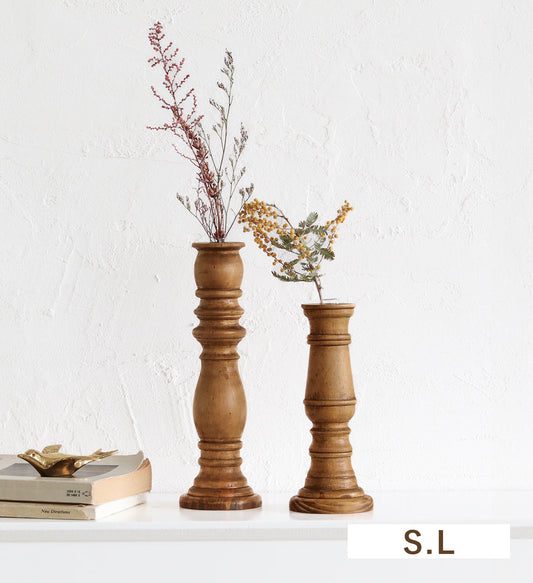 NEIN MARKE|松木與玻璃一輪挿し花瓶 A-家居佈置-Creer-七時雜貨 700zakka