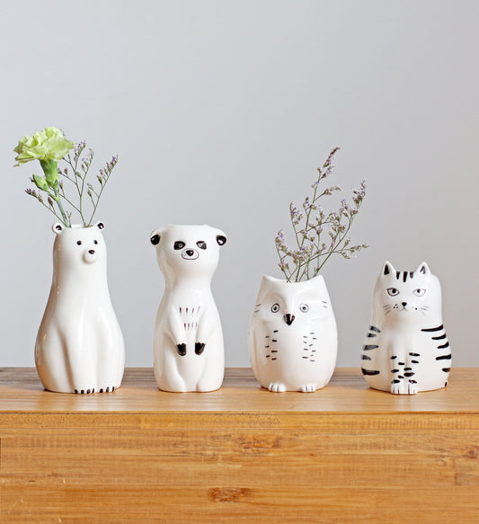 Sceneryvase|動物手繪陶瓷花瓶-家居佈置-Creer-七時雜貨 700zakka