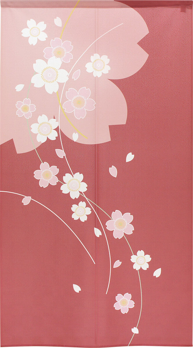 日式門簾|線櫻-家居佈置-COSMOS-七時雜貨 700zakka