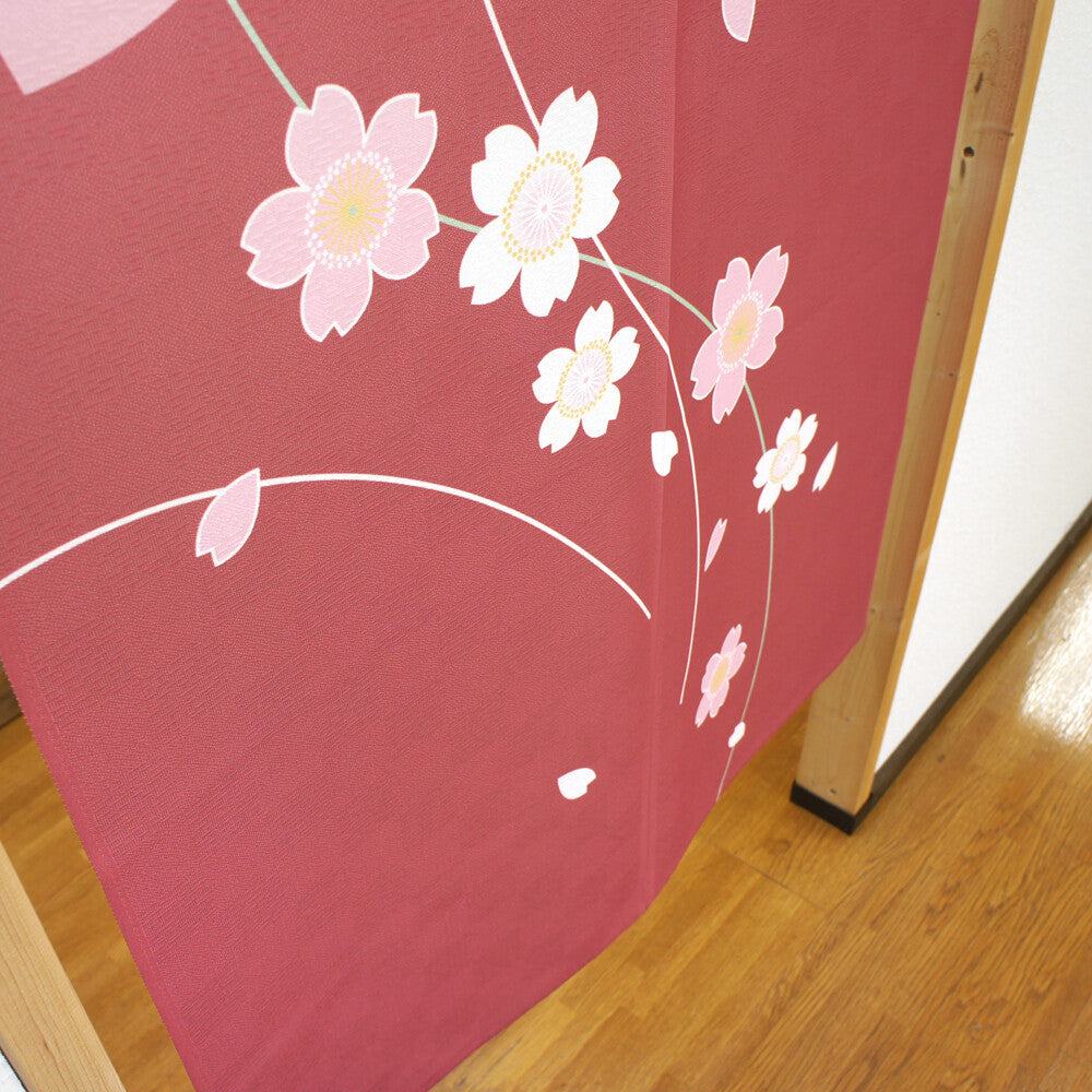 日式門簾|線櫻-家居佈置-COSMOS-七時雜貨 700zakka