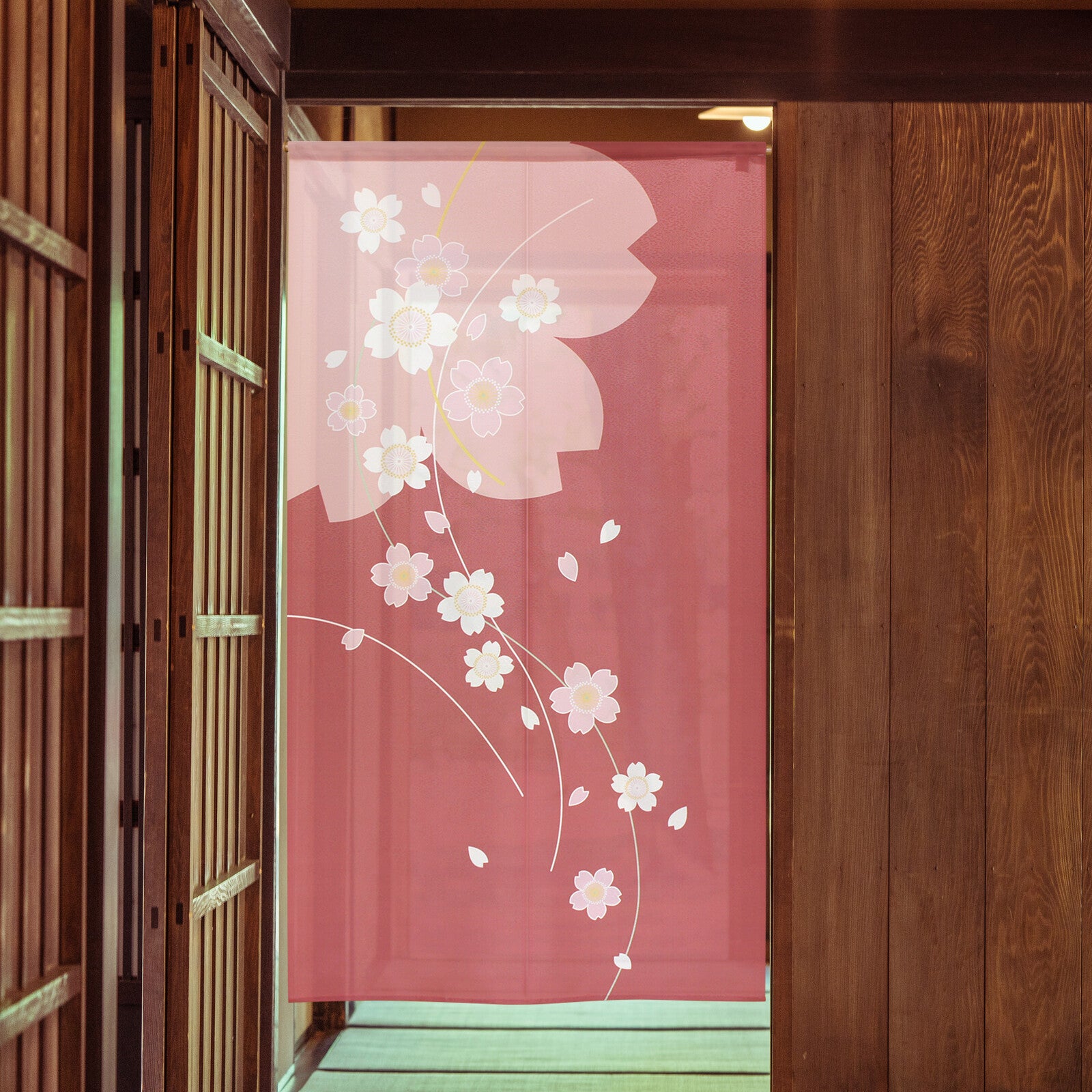 日式門簾|線櫻-家居佈置-COSMOS-七時雜貨 700zakka