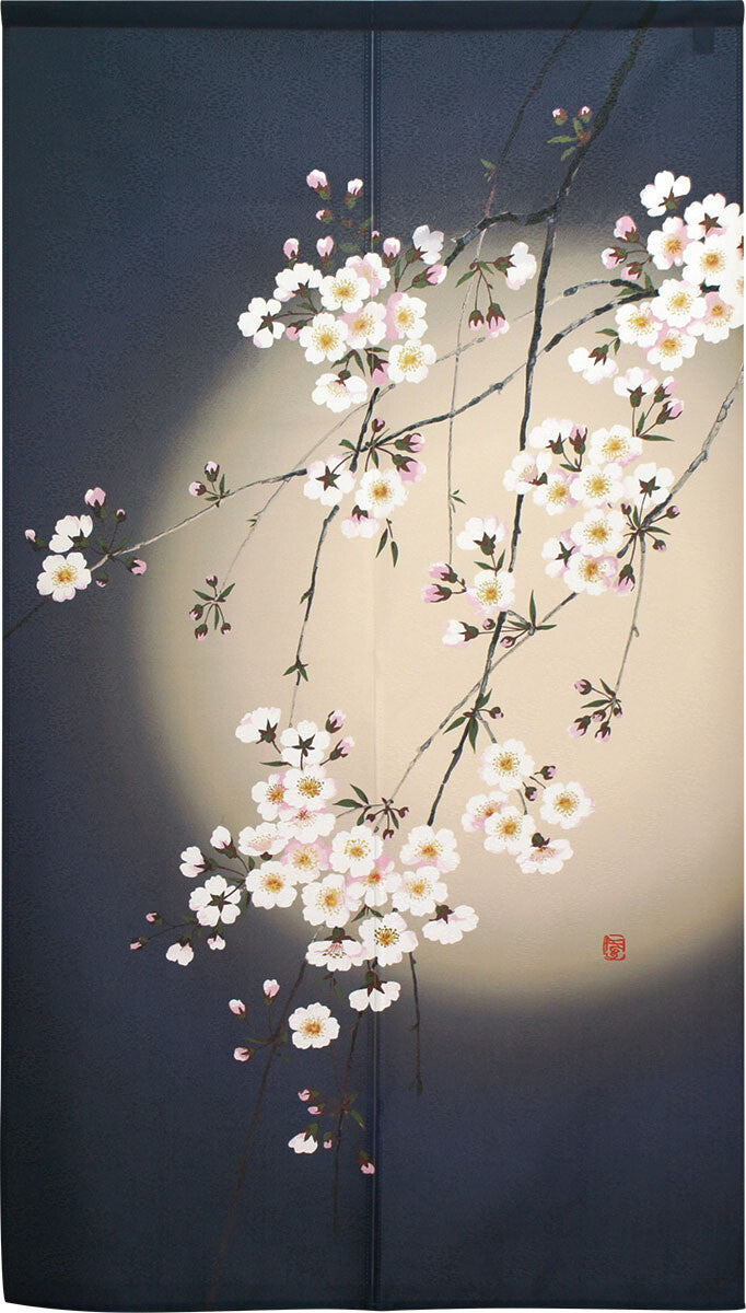 日式門簾|宵櫻-家居佈置-COSMOS-七時雜貨 700zakka