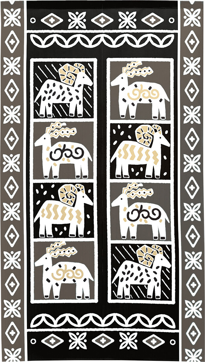 日式門簾|民族風山羊-家居佈置-COSMOS-七時雜貨 700zakka