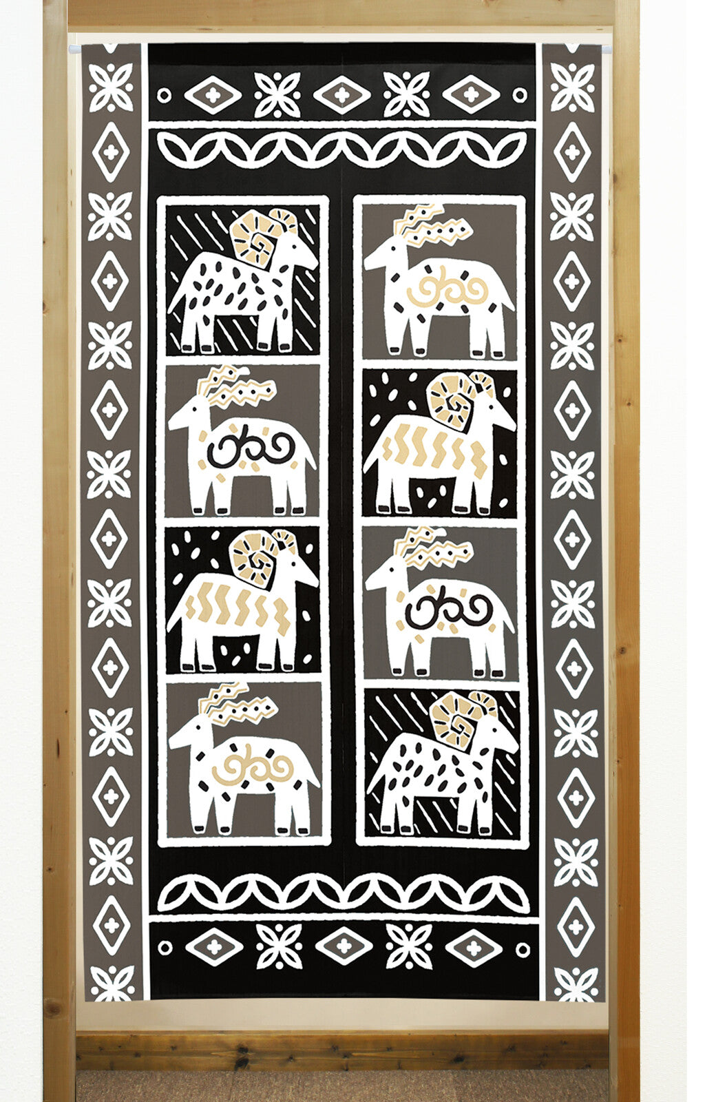 日式門簾|民族風山羊-家居佈置-COSMOS-七時雜貨 700zakka