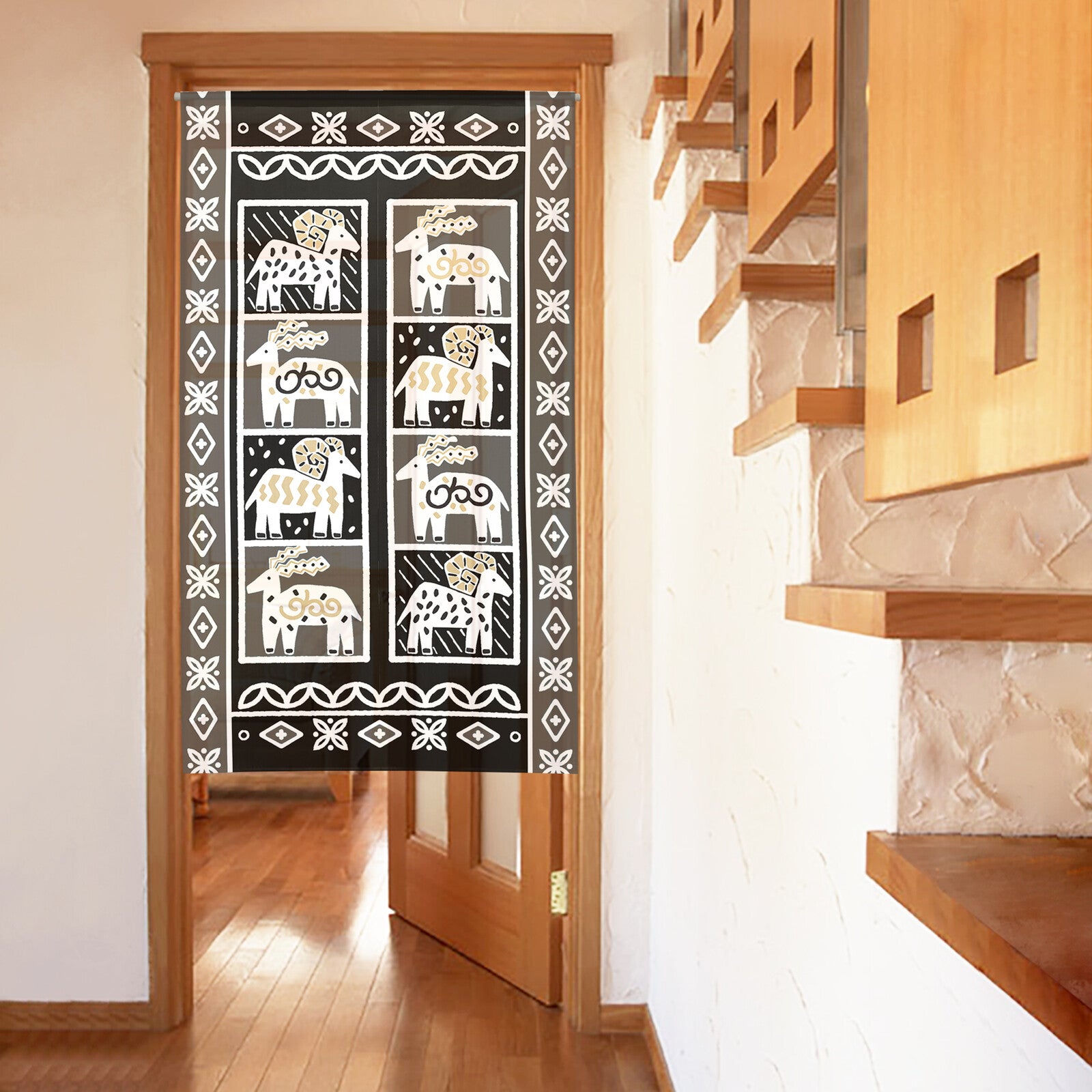 日式門簾|民族風山羊-家居佈置-COSMOS-七時雜貨 700zakka