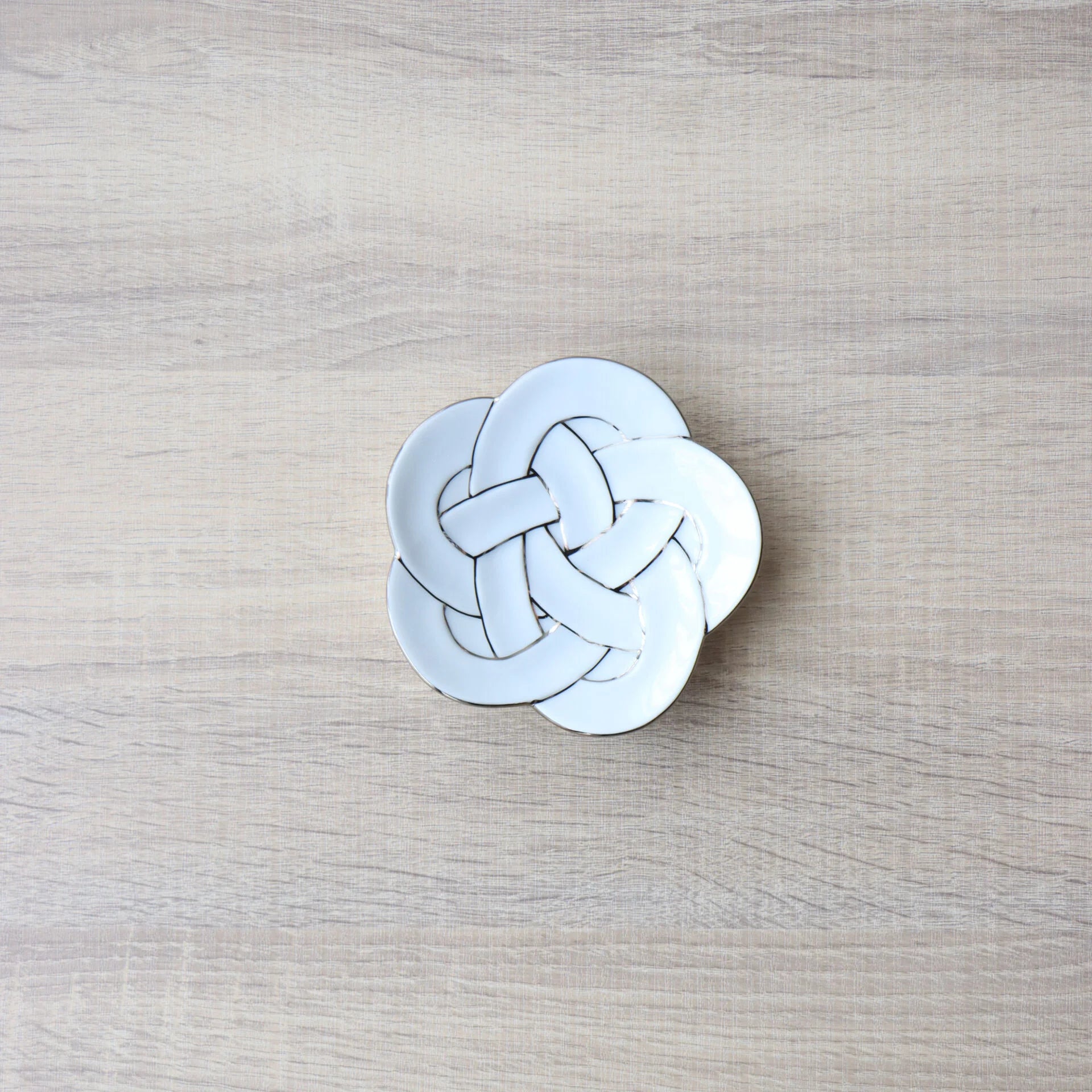 有田燒|水引梅結陶瓷碟 11cm/15cm-餐桌食器-田清窯-七時雜貨 700zakka