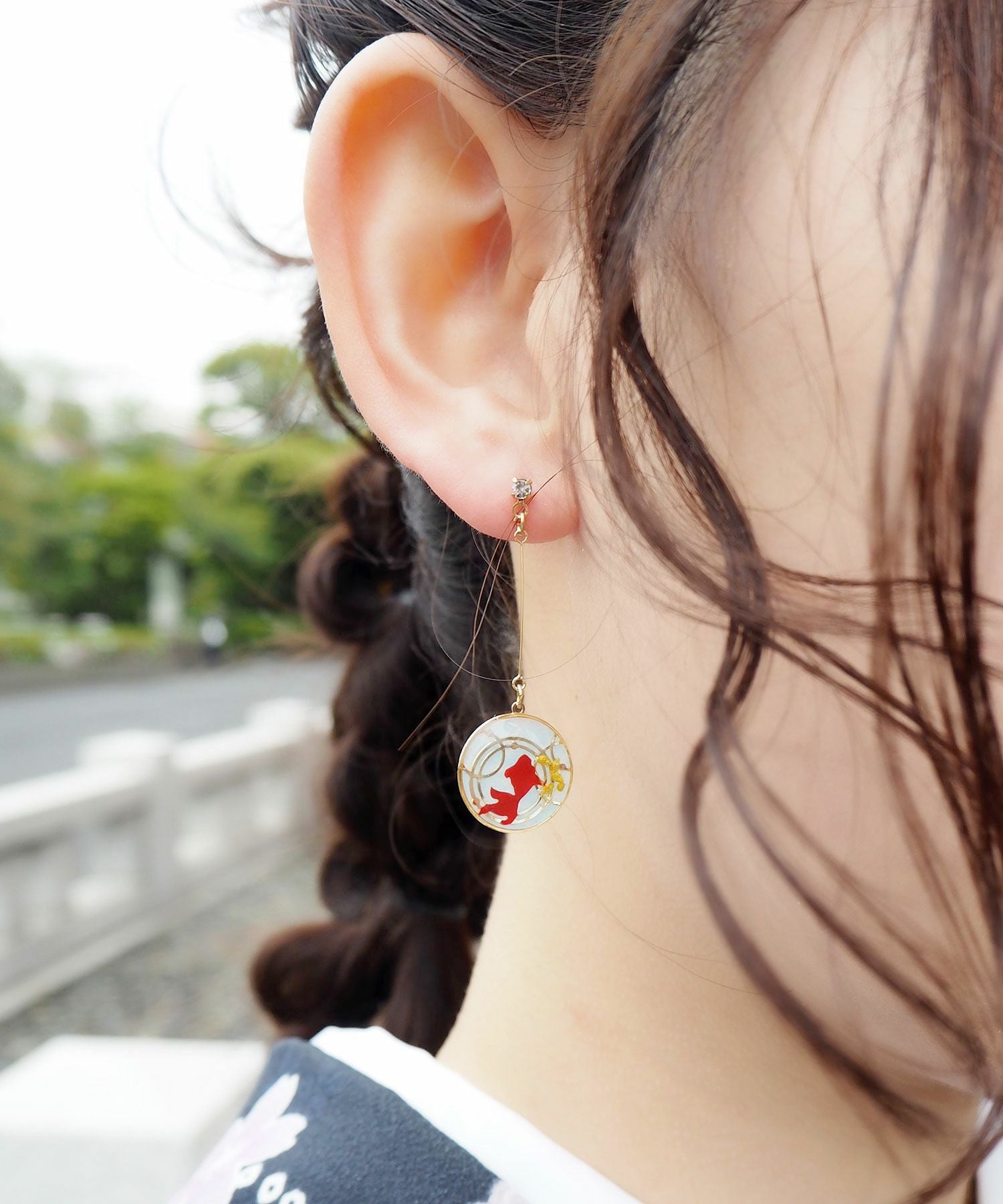 日本製MUK金魚耳環 2色-MUK-半日休暇商店 Halfday Shop