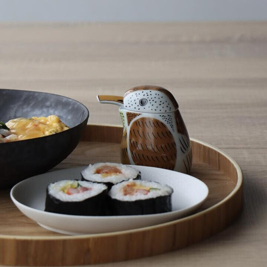 有田燒｜陶瓷醬油瓶 麻雀-廚房用品-幸楽窯-七時雜貨 700zakka