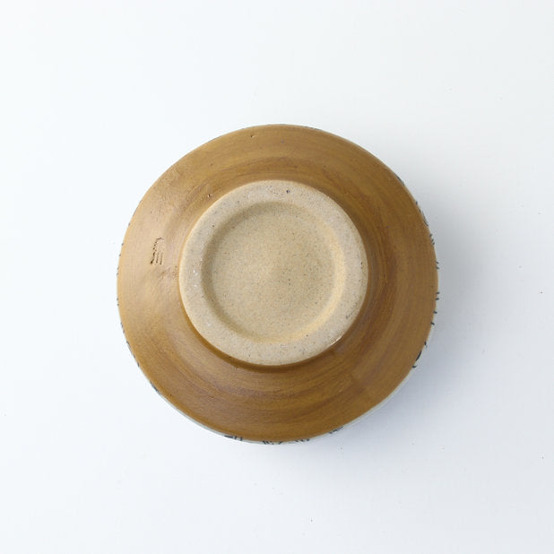美濃燒｜青花波鯉魚抹茶碗 (木盒裝)