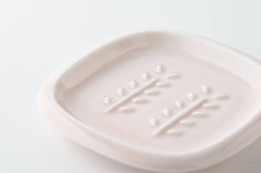 美濃燒｜Crust陶瓷肥皂小碟 粉色-浴室用品-深山 miyama-七時雜貨 700zakka