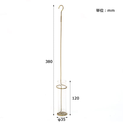 in bloom｜鐵掛勾懸挂式玻璃花瓶-家居佈置-Creer-七時雜貨 700zakka