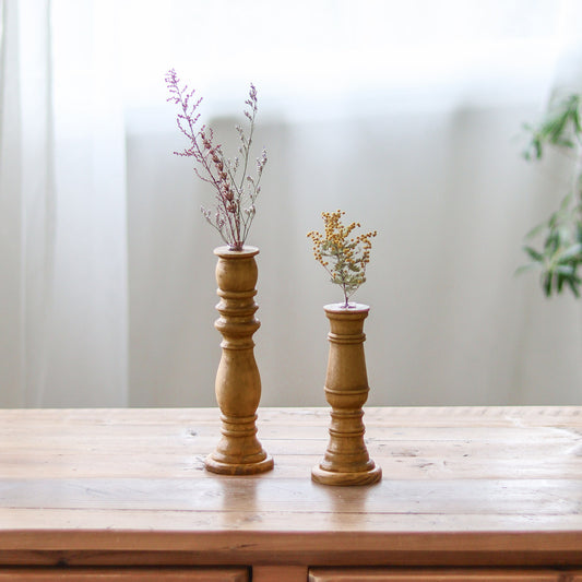 NEIN MARKE｜松木與玻璃一輪挿し花瓶 A-家居佈置-Creer-七時雜貨 700zakka
