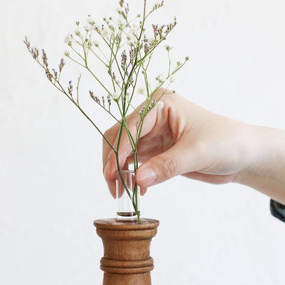 NEIN MARKE｜松木與玻璃一輪挿し花瓶 A-家居佈置-Creer-七時雜貨 700zakka