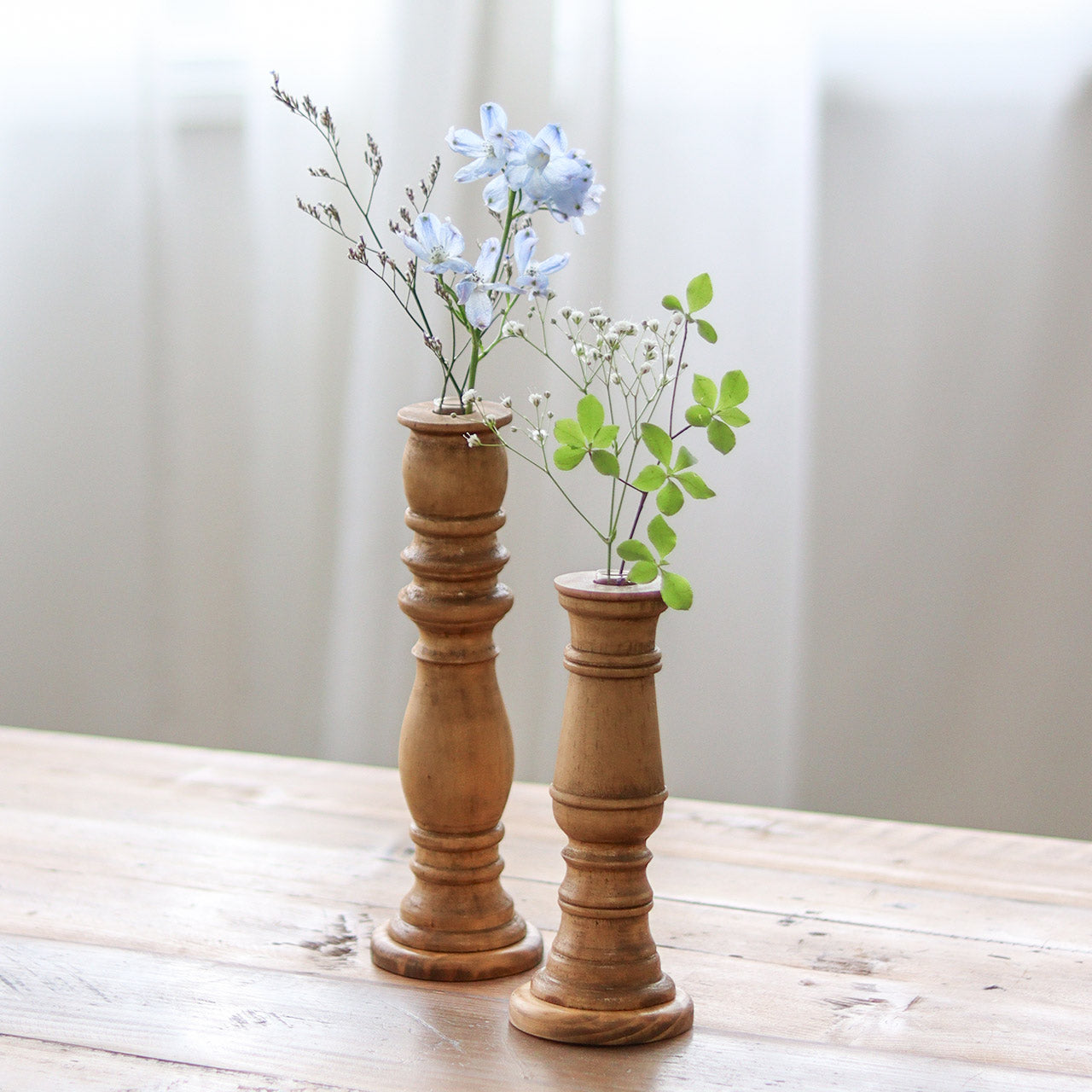 NEIN MARKE｜松木與玻璃一輪挿し花瓶 A-家居佈置-Creer-七時雜貨 700zakka