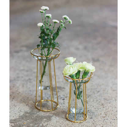 in bloom｜金色鐵架懸浮感玻璃花器-家居佈置-Creer-七時雜貨 700zakka