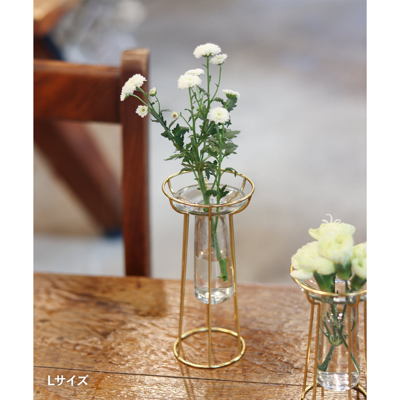 in bloom｜金色鐵架懸浮感玻璃花器-家居佈置-Creer-七時雜貨 700zakka