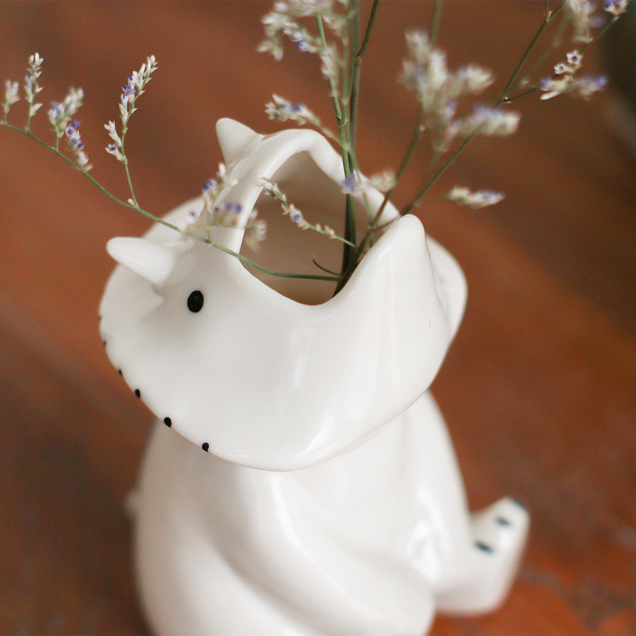 Sceneryvase｜恐龍造型白瓷花瓶/多功能收納筒-家居佈置-Creer-七時雜貨 700zakka